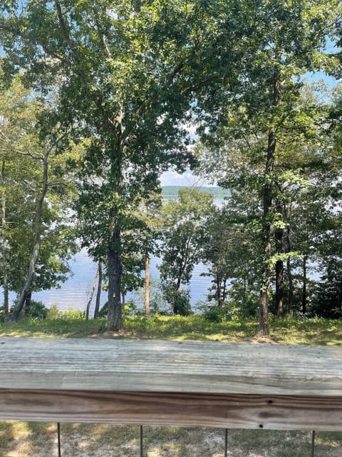 Off the deck overlooking water