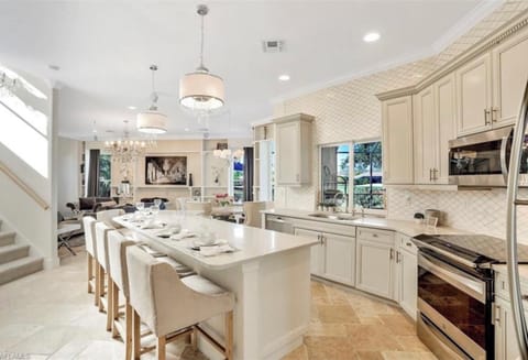 Fully stocked kitchen