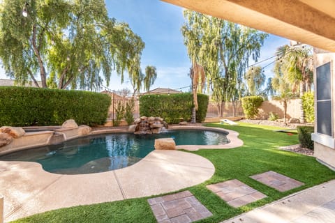 Private backyard