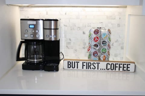 Coffee bar with provided k-cups