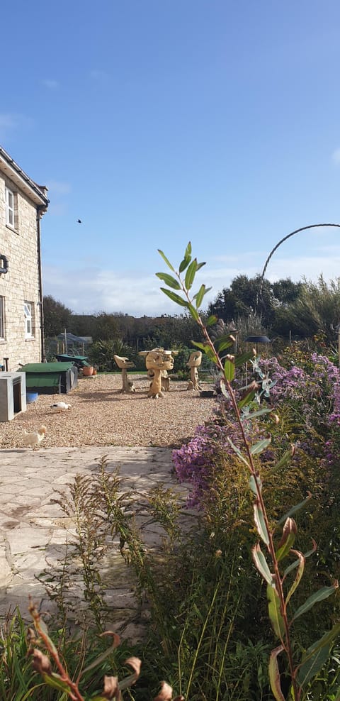 Way through the gardens to the Loft Apartment staircase