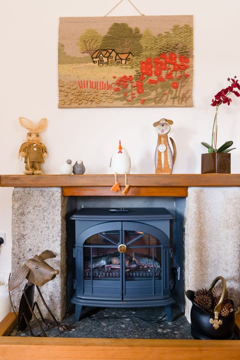 The Stiddle lounge fireplace