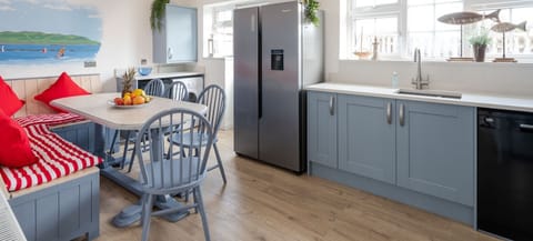 The Moorings - kitchen and fridge