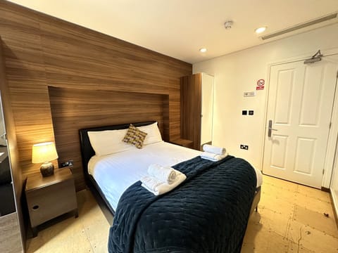 Standard double room featuring a comfortable double bed and private bathroom for a relaxing stay.