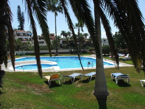 view over the comunity pool
