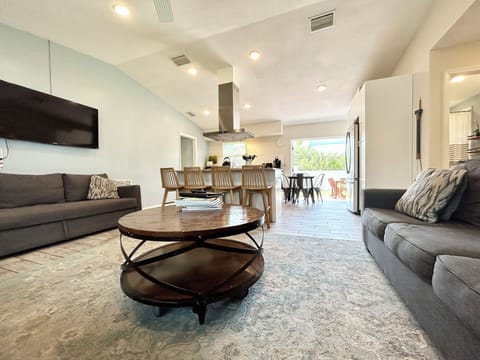 Kitchen and living room