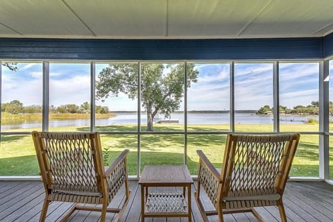 View from screened in patio