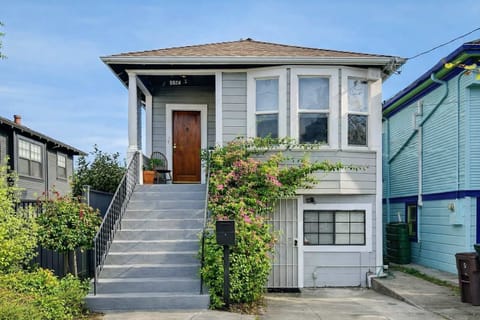 Charming standalone home with private entrance, classic facade, lush landscaping, and a quiet residential feel—welcoming and full of character.
