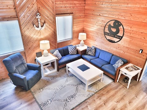 The cozy living area