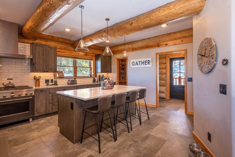 GE Cafe 6 burner stove with oversized oven. 