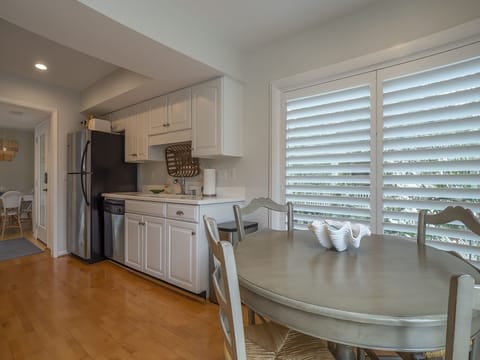 Kitchen adjoins breakfast nook which seats 4