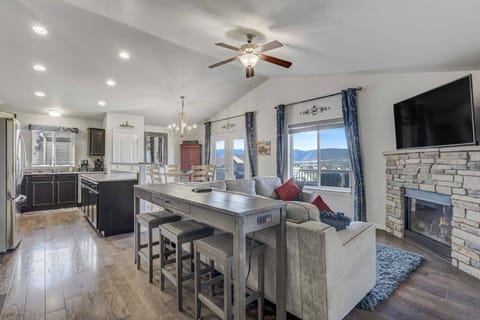 Living Room and Kitchen with views of the Colorado mountains