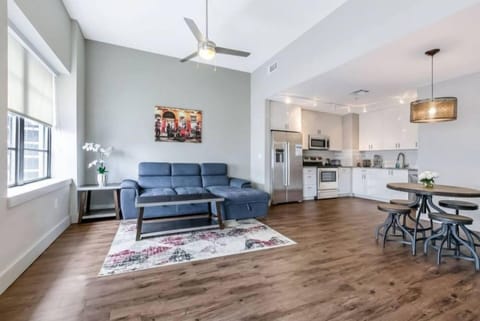 Living room/Dining area/Kitchen area