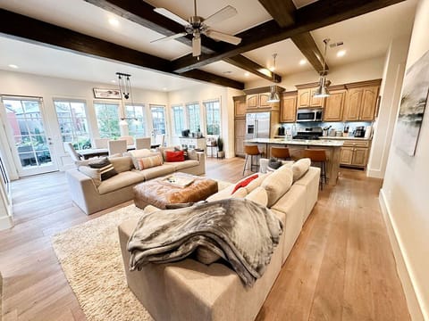 Gorgeous Open Living Room, Kitchen & Dining Room