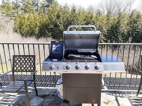 Propane grill with all the tools you need.