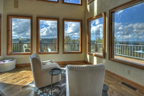 Couples seating in the living room