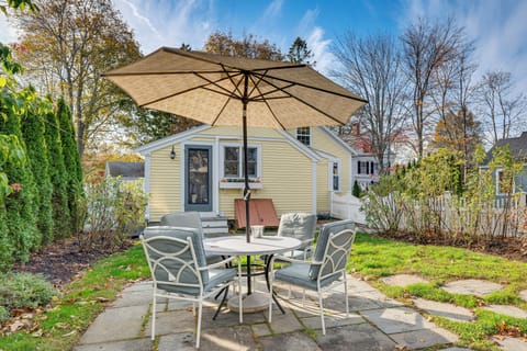 Private PatioKennebunk Vacation Rental | 2BR | 2BA | 3 Steps Required for Entry