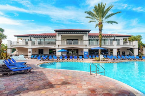 Soak up sunshine from plush loungers steps from the pool.