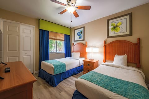 Settle in comfortably with two cozy beds for friends.
