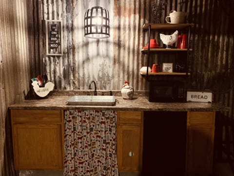 Kitchenette downstairs 
