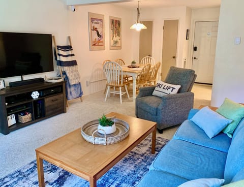 Open living and dining areas