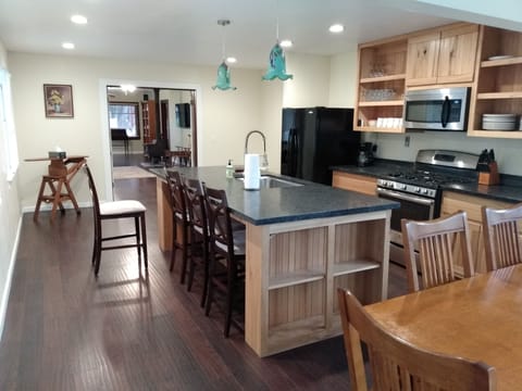 Full kitchen with large island. 