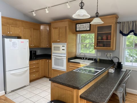 Enjoy our well-equipped kitchen or use the gas grill on the deck