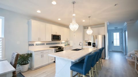 View of the kitchen from the living room