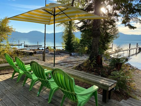 Enjoy incredible lake views and relax on your deck, just 30ft from water's edge