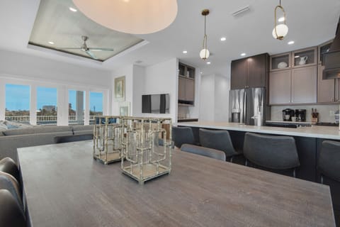 Dining and kitchen area