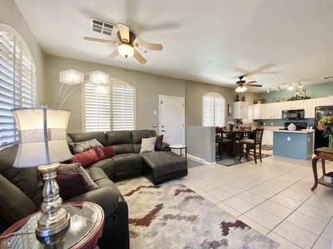 Spacious townhome living with open floorplan and filled with natural light.