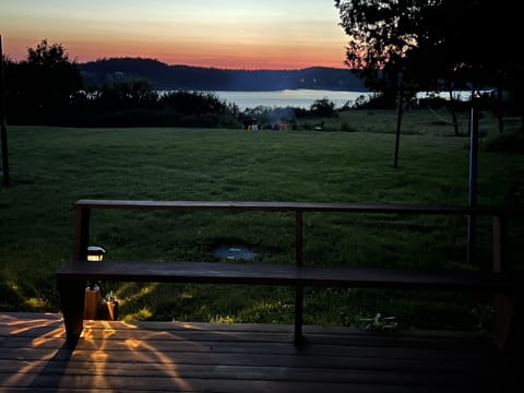 View from the deck, sunset every night!