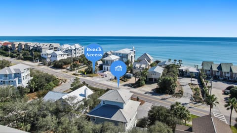45 second walk to quiet neighborhood beach access right across the street
