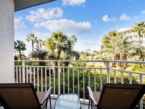 Private 1st Floor Balcony off Master Bedroom at 2108 SeaCrest