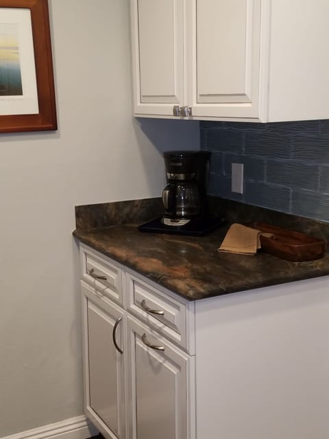 Coffee bar in kitchen
