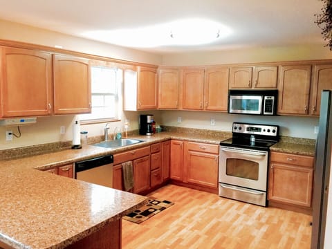 Fully stocked kitchen