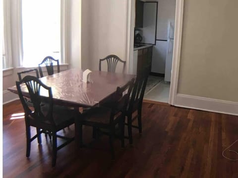 Dining Room with a peak into the kitchen.