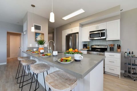 Fully equipped kitchen designed for style and convenience