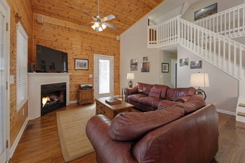 Main Level Great Room with Gas Logs