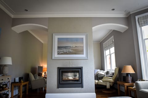 This wood burner is being replaced by a better more efficient stand alone one.