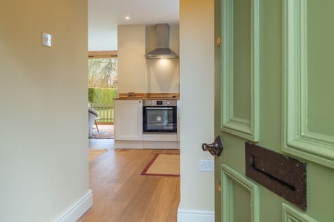 Ground floor: Hallway leading to the open-plan dining kitchen