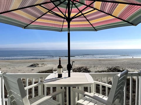 Gorgeous view of the ocean from private patio.
