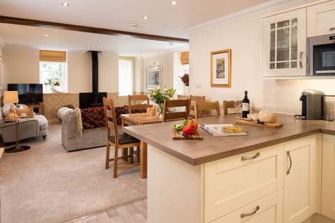 Dryburgh Steading One - open-plan kitchen and living area