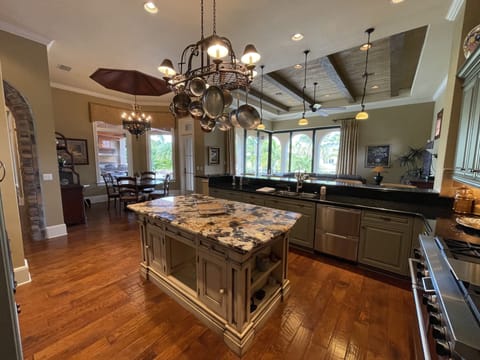 Gourmet Kitchen fully stocked with everything you need.