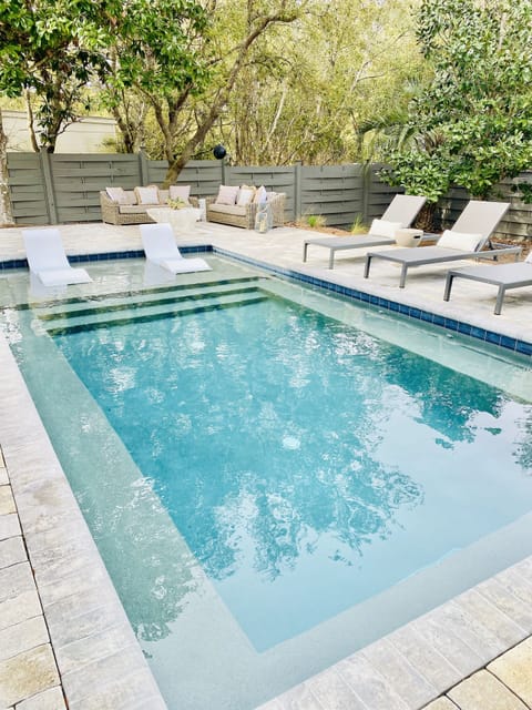 Private heated salt water pool!