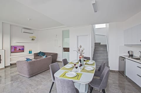 Dining Area with table and chairs to seat 6 people