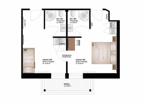 Family room - The Sonnenhof Apartment hotel in Maria Alm