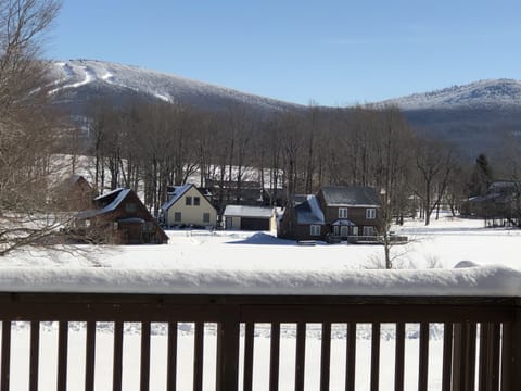 Winter from the Deck. View of Timberline Mountain Ski Resort