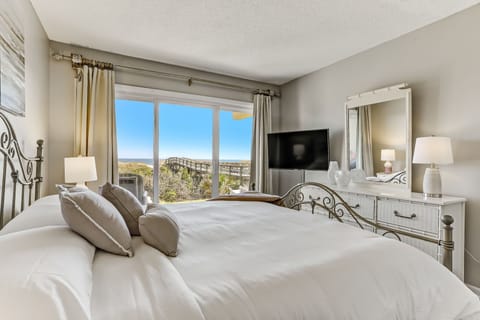 Oceanfront King Primary Bedroom with TV and Dresser