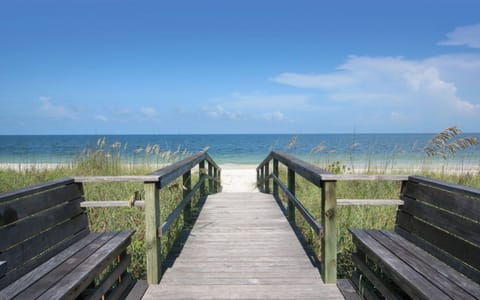 private beach access